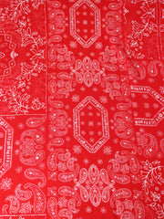 Load image into Gallery viewer, Red Bandana Rayon Challis