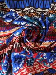 Load image into Gallery viewer, Hawaiian Resort Stripe Rayon Challis