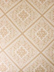 Load image into Gallery viewer, Square Paisley on Beige Rayon Challis