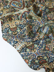 Load image into Gallery viewer, Olive Boho Stripe Rayon Challis