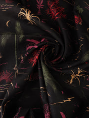 Load image into Gallery viewer, Beach Day on Black Hemp Tencel