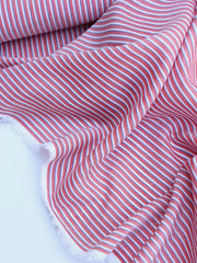Load image into Gallery viewer, Red/White/Blue Cotton Chambray Shirting