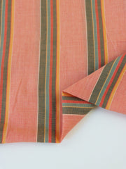 Load image into Gallery viewer, Orange Multi Stripe Cotton Shirting | Designer Deadstock