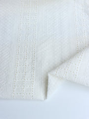 Load image into Gallery viewer, Ivory Embroidered Eyelet Cotton