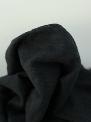 Load image into Gallery viewer, Black Textured Stripe Organic Cotton & Hemp Jersey