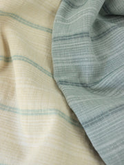 Load image into Gallery viewer, Beige Hemp & Organic Cotton Sashiko Style Stripe