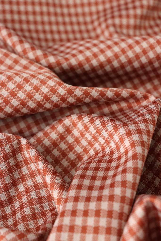 Red Gingham Fabric