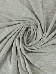 Load image into Gallery viewer, Light Heather Gray Bamboo Spandex | Designer Deadstock