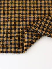 Load image into Gallery viewer, Black & Yellow 1/4" Gingham Yarn Dyed Jacquard Knit