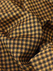Load image into Gallery viewer, Black & Yellow 1/4" Gingham Yarn Dyed Jacquard Knit