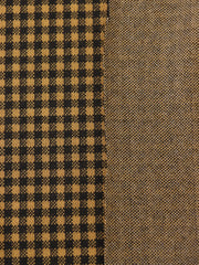 Load image into Gallery viewer, Black & Yellow 1/4" Gingham Yarn Dyed Jacquard Knit