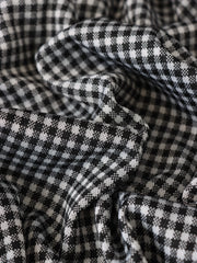 Load image into Gallery viewer, Black & Ivory 1/4" Gingham Yarn Dyed Jacquard Knit