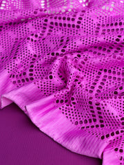 Load image into Gallery viewer, Layering Duos #5 | Swim/Activewear Fabric Bundles | 2YDS Mesh/Lace + 1YD Solid