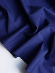 Load image into Gallery viewer, Navy Cotton Poplin | Designer Deadstock