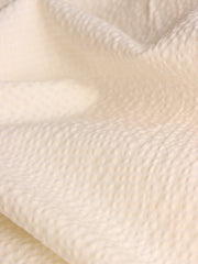 Load image into Gallery viewer, Ivory & Beige Cotton Seersucker | Designer Deadstock