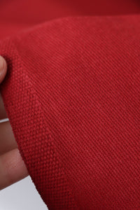 Red Double Sided Cotton Twill