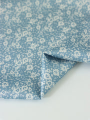 Load image into Gallery viewer, Chambray/White Mini Floral Satin