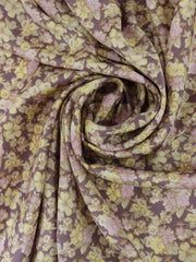 Load image into Gallery viewer, Dusty Plum/Banana/Lilac Mini Floral Satin