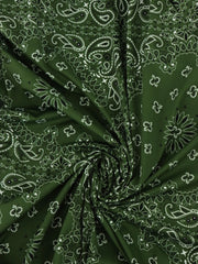 Load image into Gallery viewer, Bandana on Kelp Swim Tricot | Italian Designer Deadstock | By The Half Yard