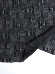 Load image into Gallery viewer, Black Bloom Textured Jacquard Knit