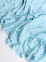 Load image into Gallery viewer, Dusty Blue Bloom Textured Jacquard Knit