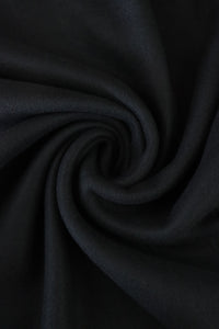 Black Double Sided Super Plush Polartec Fleece