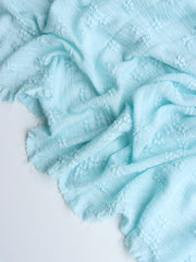 Load image into Gallery viewer, Soft Aqua Bloom Textured Jacquard Knit