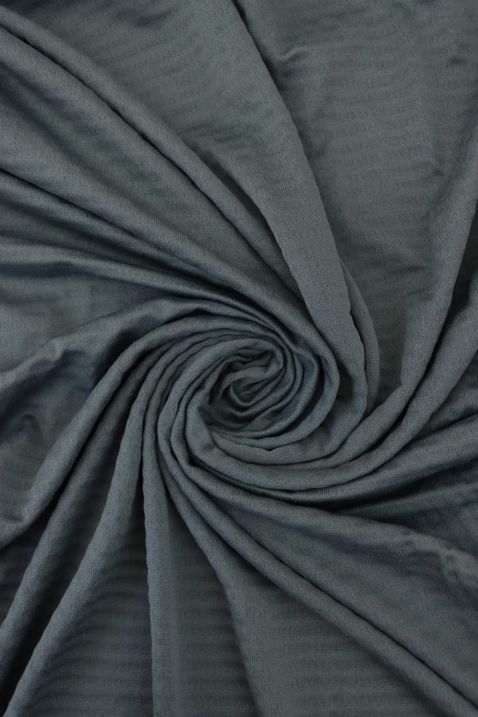 Pewter Polartec Power Grid Fleece | Surge Fabric Shop