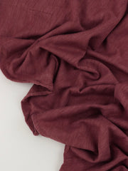 Load image into Gallery viewer, Wine Cotton Modal Slub Jersey Knit