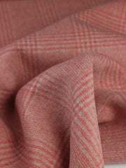 Load image into Gallery viewer, Red Blush & Linen Plaid Melton Double Weave Wool | By The Half Yard