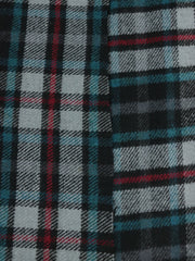 Load image into Gallery viewer, Teal/Magenta/Gray/Black Plaid Mid-Weight Woven Wool