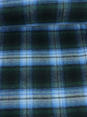 Load image into Gallery viewer, Hunter/Azure/Black/Ivory Plaid Flannel