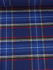 Load image into Gallery viewer, Royal/Ivory/Black/Magenta/Cream Plaid Flannel