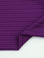 Load image into Gallery viewer, Grape Shimmer Stripe Poly Spandex | Designer Deadstock