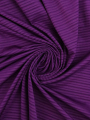 Load image into Gallery viewer, Grape Shimmer Stripe Poly Spandex | Designer Deadstock