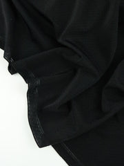 Load image into Gallery viewer, Black Textured Poly Spandex | Designer Deadstock
