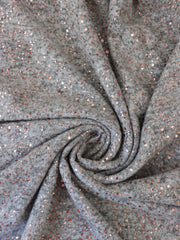 Load image into Gallery viewer, Gray Marl & Rose Gold Flecks Sibley Brushed Sweater Knit