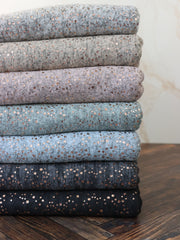 Load image into Gallery viewer, Charcoal Marl & Rose Gold Flecks Sibley Brushed Sweater Knit