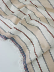 Load image into Gallery viewer, Beige Camden Stripe Cotton Linen