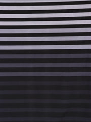 Load image into Gallery viewer, 5YD 11IN REMNANT; Cloud/Silver/Lead/Shadow K-Deer Signature Stripe Athletic Nylon/Spandex