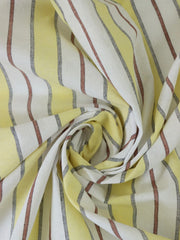Load image into Gallery viewer, Yellow Camden Stripe Cotton Linen