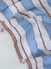 Load image into Gallery viewer, Blue Camden Stripe Cotton Linen
