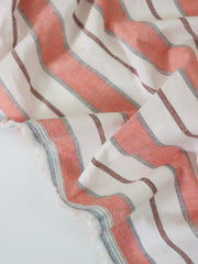 Load image into Gallery viewer, Coral Camden Stripe Cotton Linen