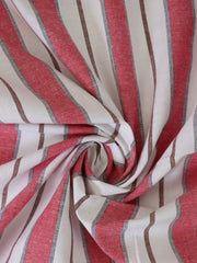 Load image into Gallery viewer, Red Camden Stripe Cotton Linen