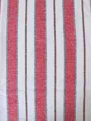 Load image into Gallery viewer, Red Camden Stripe Cotton Linen