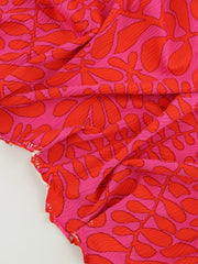 Load image into Gallery viewer, Fuchsia & Poppy Sea Dreamer Nylon Spandex | Designer Deadstock