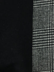 Load image into Gallery viewer, Black & White Houndstooth Melton Double Weave Wool | By The Half Yard