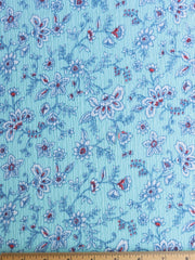 Load image into Gallery viewer, Aqua Crinkle Floral Knit
