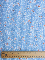 Load image into Gallery viewer, Blue Crinkle Floral Knit