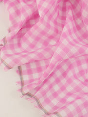 Load image into Gallery viewer, Pucker Pink Check Cotton Shirting | Designer Deadstock